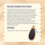 BAM & CO Natural Bamboo Foot Scrub